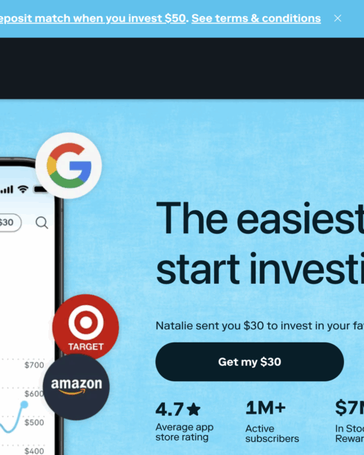 $50 Deposit Match or $30 Referral Bonus