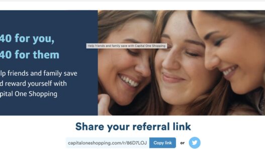 Capital One Shopping $40 Referraal Bonus Offer