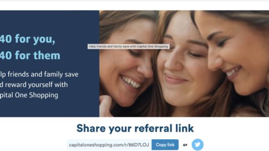 Capital One Shopping $40 Referral Bonus Offer