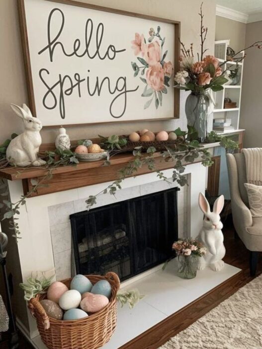 15 Spring Mantel Decor Ideas to Refresh Your Living Room